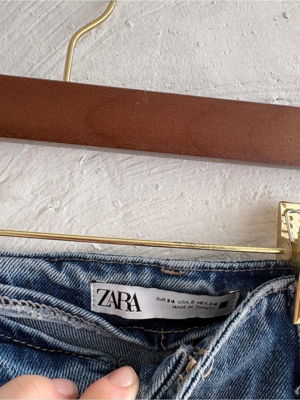 Zara patch pocket marine high waisted pants